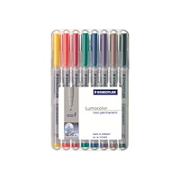 STAEDTLER STAEDTLER Lumocolor - fiberspetspenna - blandfärger (paket om 8)