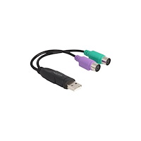DeLOCK Delock - USB-adapter - USB till PS/2 - 17 cm