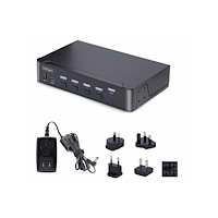 StarTech.com StarTech.com 4-Port DisplayPort 1.4 KVM Switch, 8K 60Hz / 4K 144Hz, 2x USB 3.0 Ports, 4x USB 2.0 Ports, Hotkey Switching...