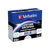 VERBATIM Verbatim M-Disc - BD-R x 5 - 25 GB - lagringsmedier