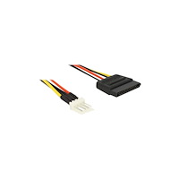 DeLOCK Delock - strömkabel - 4 pin strömuttag för minimikontakt till SATA-ström - 40 cm