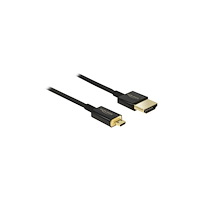 DeLOCK Delock Slim Premium - HDMI-kabel med Ethernet - 2 m