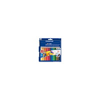 STAEDTLER STAEDTLER Noris Club aquarell - färgpenna - svart, röd, grön, ljusblå, gul, orange, magenta, ljusorange, grå, olivgrön,...