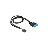 DeLOCK Delock - intern USB-adapter - 9-stifts USB-överdel till 19-stifts USB 3.0-kontakt - 45 cm