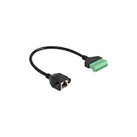 DeLOCK Delock nätverksadapterkabel - 30 cm - svart/grön