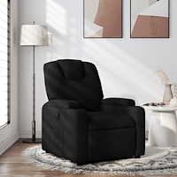 vidaXL Fåtölj svart tyg