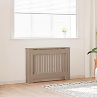 vidaXL Radiatorlock 2 pcs Brun 112 x 19 x 81.5 cm Konstruerat trä