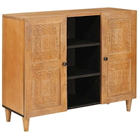 vidaXL Sideboard Ljusbrun 33,5 x 90 x 75 cm