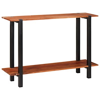 vidaXL Konsolbord med hylla Brun 110 x 30 x 75 cm massivt akacia
