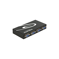 DeLOCK Delock Switch VGA 4 port manual bidirectional - skärmströmbrytare - 4 portar