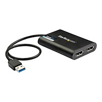 StarTech.com StarTech.com USB 3.0 till Dual DisplayPort-adapter - 4K 60 Hz - DisplayPort-adapter - USB typ A till DisplayPort - 30 cm