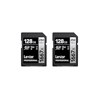 LEXAR Lexar Professional SILVER series - flash-minneskort - 128 GB - SDXC UHS-II