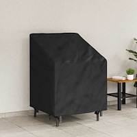 vidaXL Fodral för trädgårdsstol Svart 75 x 78 x 65 / 100 cm 420D tyg