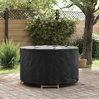 vidaXL Utemöbelsskydd Svart 128 x 128 x 71 cm 420D tyg