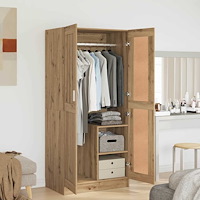 vidaXL Garderob artisian oak 82.5 x 51.5 x 180 cm Konstruerat trä