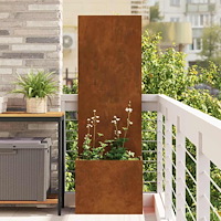 vidaXL Trädgårds integritetsskärm Rostig 50 x 140 cm cortenstål