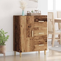 vidaXL Sideboard Gammalt trä 34 x 69.5 x 90 cm Konstruerat trä