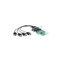 DeLOCK Delock PCI Express Card > 4 x Serial RS-232 - seriell adapter - PCIe - RS-232 x 4