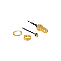 DeLOCK Delock HF Antenna Connection for Installation - antennkabel - 35 cm - svart