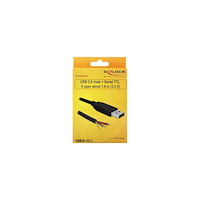 DeLOCK Delock Converter USB 2.0 > Serial-TTL 6 open wires (3.3 V) - seriell adapter - USB 2.0