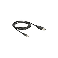 DeLOCK Delock Converter USB 2.0 > Serial-TTL 2.5 mm 3 pin stereo jack 1.8 m (3.3 V) - seriell adapter - USB
