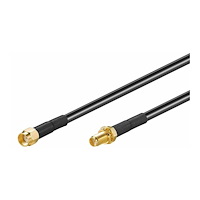 Goobay MicroConnect WLAN Extension Cable - antennförlängningskabel - 10 m - svart