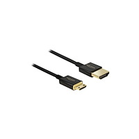 DeLOCK Delock Slim Premium - HDMI-kabel med Ethernet - 1 m
