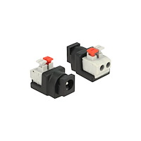 DeLOCK Delock - strömadapter - 2 stifts terminalblock till DC-jack 5,5 x 2,1 mm