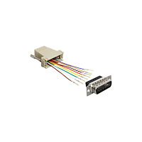 DeLOCK Delock Adapter Sub-D 15 Pin male > RJ45 female assembly kit - seriell adapter - grå