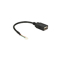 DeLOCK Delock - USB intern till extern adapter - USB till 4 stifts USB 2.0-rubrik - 15 cm