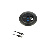 DeLOCK Delock In-Desk Hub - hubb - 4 portar