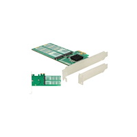 DeLOCK Delock PCI Express Card > 4 x internal M.2 Key B - Low Profile Form Factor - kontrollerkort - M.2 Card - PCIe 2.0 x2
