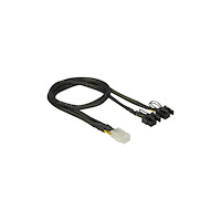 DeLOCK Delock - strömkabel - 6-stifts PCIe-ström till 8-stifts PCIe-ström (6+2) - 30 cm