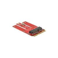 DeLOCK Delock Mini PCIe > M.2 Key E slot - kontrollerkort - M.2 Card - PCIe Mini Card