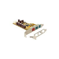 DeLOCK Delock - USB-adapter - PCIe 1.1 - PoweredUSB 2.0 (12 V) x 2 + PoweredUSB 2.0 (24 V) x 1