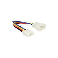 DeLOCK Delock - förlängningsströmkabel till fläkt - 4-stifts PWM till 4-stifts PWM - 10 cm