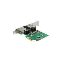 DeLOCK Delock PCI Express Card > 2 x Gigabit LAN - nätverksadapter - PCIe 1.1 - Gigabit Ethernet x 2