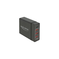 DeLOCK Delock USB Charger 1 x USB Type-C PD + 3 x USB Type-A 60 W - strömadapter - 60 Watt
