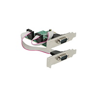 DeLOCK Delock PCI Express Card > 2 x Serial RS-232 High Speed 921K with Voltage supply - seriell adapter - PCIe 2.0 - RS-232 x...