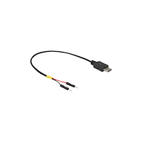 DeLOCK Delock - USB-/strömkabel - 24 pin USB-C till 2-stifts USB-kontakt - 20 cm