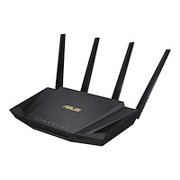 ASUSTeK COMPUTER ASUS RT-AX58U - trådlös router - Wi-Fi 6 - skrivbordsmodell