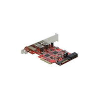DeLOCK Delock - USB-adapter - PCIe 3.0 x4 - USB 3.2 Gen 2 x 3 + USB 3.0 (internt) x 1