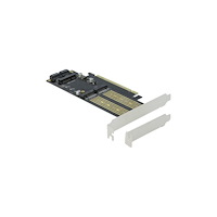DeLOCK Delock - kontrollerkort - M.2 Card / mSATA - SATA 6Gb/s, PCIe 4.0 x16