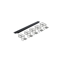 DeLOCK Delock - rackpanel för kabelhantering - 1U