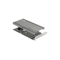 DeLOCK Delock PCI Express x16 Card to 4 x internal NVMe M.2 Key M - gränssnittsadapter - M.2 NVMe Card - PCIe 3.0 x16
