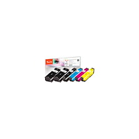 Peach Peach Multi Pack Plus - 6-pack - svart, gul, cyan, magenta - kompatibel - bläckpatron (alternativ för: Epson 33)