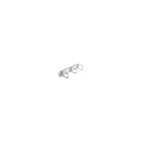 DeLOCK Delock Cable Management Brush Strip with 3 hooks - kabelhanteringspanel med borste för rack - 1U - 10"