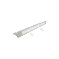 DeLOCK Delock Cable Management Brush Strip with Cable Support Plate - kabelhanteringspanel med borste för rack - 1U - 19"