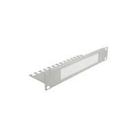 DeLOCK Delock Cable Management Brush Strip with Cable Support Plate - kabelhanteringspanel med borste för rack - 1U - 10"