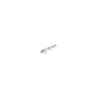 DeLOCK Delock Cable Management Brush Strip with 4 hooks - kabelhanteringspanel med borste för rack - 1U - 19"